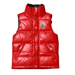 MONCLR GILET - RED/BLACK