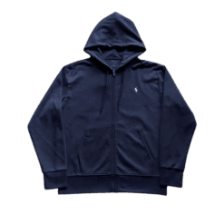 POLO HOODIE - BLUE NAVY