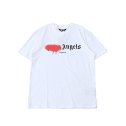 T-SHIRT PALM ANGLS - WHITE/RED