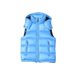 MONCLR GILET - LIGHT-BLUE