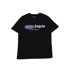 T-SHIRT PALM ANGLS - BLACK/PURPLE