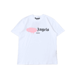 T-SHIRT PALM ANGLS - WHITE/PINK