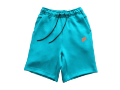 SHORTS TECH FLEECE - LIGHT-BLUE/ORANGE