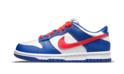 DUNK L - WHITE ROYAL RED
