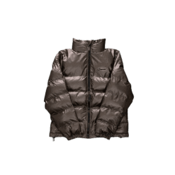 T BOMBER - GLOSSY BROWN