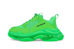 BLG - TRIPLE S CLEAR SOLE GREEN FLUO