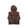 PUFFER DETACHABLE HOOD - BROWN