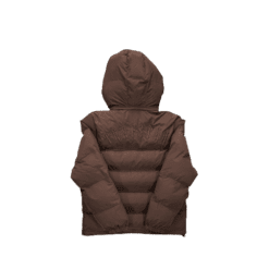 PUFFER DETACHABLE HOOD - BROWN