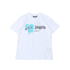 T-SHIRT PALM ANGLS HEART - WHITE/GREEN