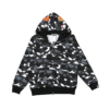 BAPE DOUBLE HOODIE - MILITARY BLACK