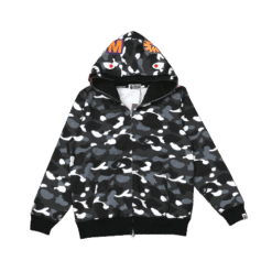 BAPE DOUBLE HOODIE - MILITARY BLACK