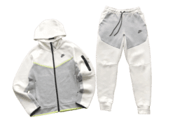 TECH FLEECE - WHITE/GREY/GREEN