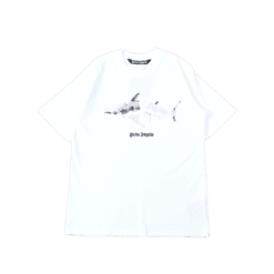 T-SHIRT PALM ANGLS SHARK - WHITE