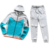 TECH FLEECE - GREY/LIGHT-BLUE