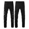 JEANS - BLACK BONES