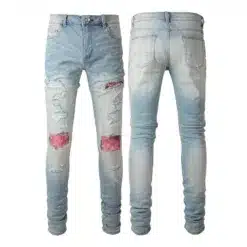 JEANS - GREY/PINK 2