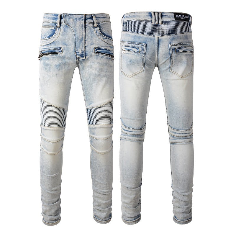 JEANS - GREY ZIP