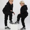 Coordset felpa con cappuccio e jogger Black Kids 330 - RAIS DESIGN