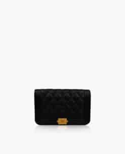 Chanel Boy Clutch Black Caviar The Boy Lock GHW