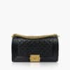 Chanel Boy Old Medium Black Caviar GHW
