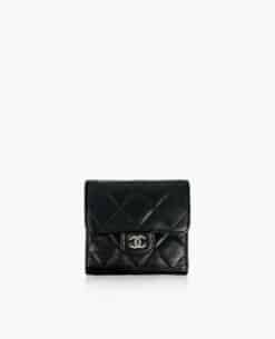 Chanel Classic Quilted Lambskin Compact Double Wallet