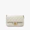 Chanel CoCo You Flap Bag White Caviar GHW
