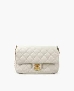 Chanel CoCo You Flap Bag White Caviar GHW