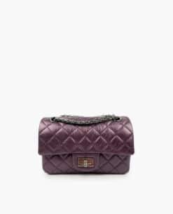 Chanel Flap Aged Calfskin 2.55 Reissue Flap Metallic Purple