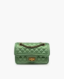 Chanel Green Satin Quilted 2.55 Reissue Flap Bag GAHW