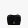 Chanel Mini Square Black Chevron Lambskin GHW