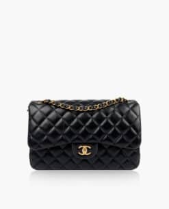 Chanel Timeless Jumbo Double Flap Black Lambskin GHW