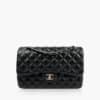 Chanel Timeless Jumbo Double Flap Black Lambskin SHW