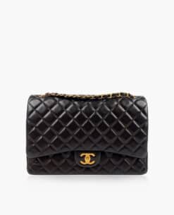 Chanel Timeless Maxi Jumbo Double Flap Black Lambskin GHW