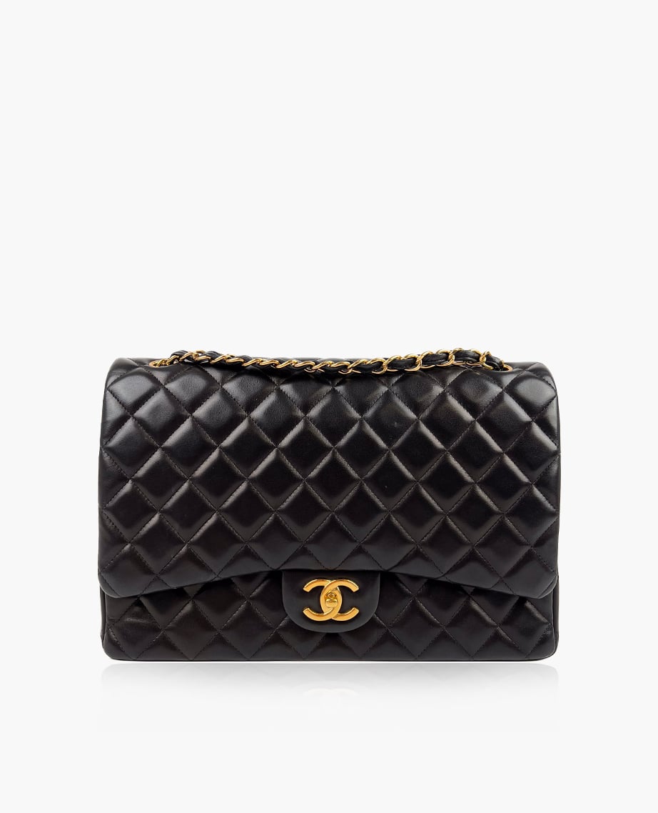 Chanel Timeless Maxi Jumbo Double Flap Black Lambskin GHW