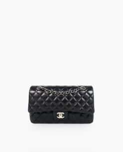 Chanel Timeless Medium Black Lambskin SHW