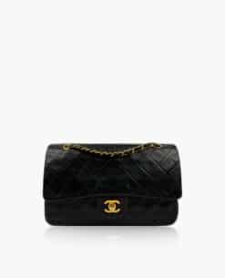 Chanel Timeless Medium Vintage Black Lambskin 24 k GHW