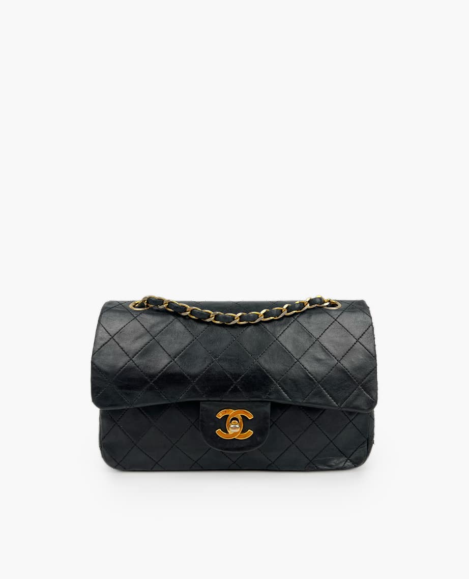 Chanel Timeless Small Black Lambskin 24 k GHW
