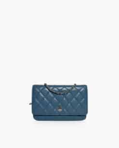 Chanel WOC Blue Lambskin SHW