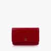 Chanel WOC Red Lambskin Camelia Flowers SWH