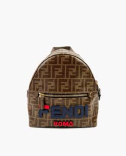 Fendi Brown Mini Fendi Mania Backpack