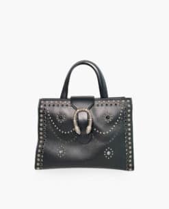 Gucci Dionysus Matelasse Tote Studded Black