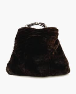 Gucci Fur Large Horsebit Hobo Bag Vintage