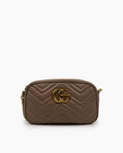 Gucci GG Marmont Small Matelassé Shoulder Bag Dusty Pink