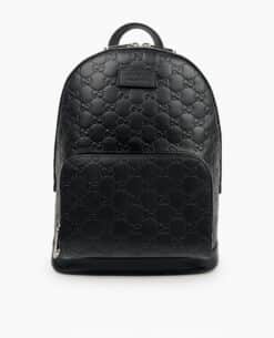 Gucci Signature Leather Black Backpack