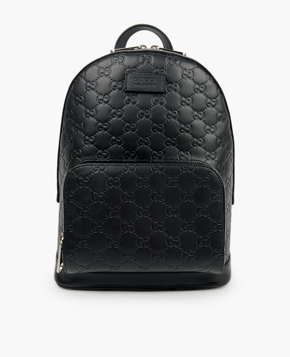 Gucci Signature Leather Black Backpack