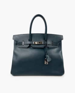 Hermès Birkin 35 Indigo Courchevel Leather PHW