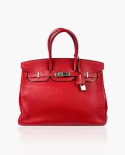 Hermès Birkin 35 Rouge Garance Clemence PHW