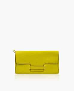 Hermès Leather Evening Wallet-Clutch Bag in Lime