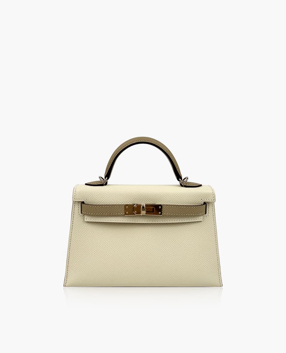 Hermès Mini Kelly 20 Nata and Trench Epsom Sellier HSS GHW