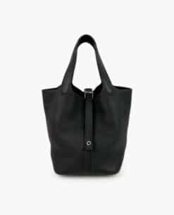 Hermès Picotin 18 Lock Bag Black Clémence PHW